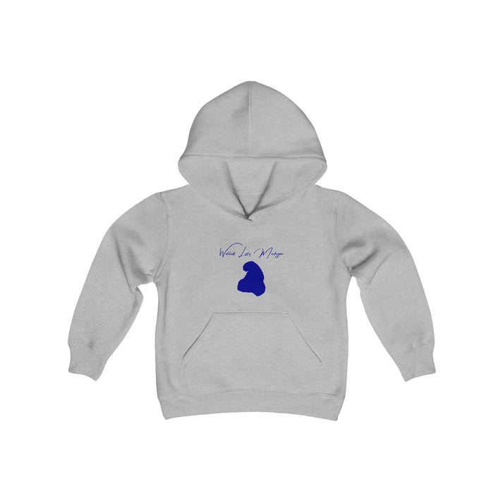 Michigan  Walled  Lake  Youth  Hoodie  front  position  view  from  front  sport  grey.webp