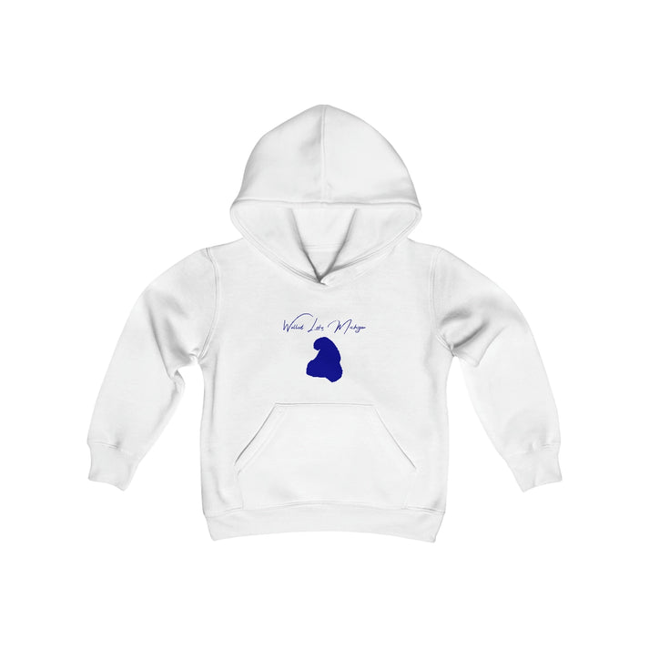 Michigan  Walled  Lake  Youth  Hoodie  front  position  view  from  front  white.webp