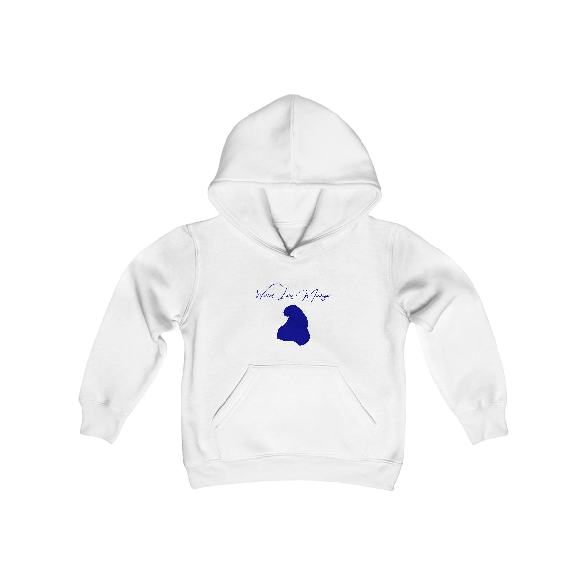 Michigan  Walled  Lake  Youth  Hoodie  front  position  view  from  front  white.webp