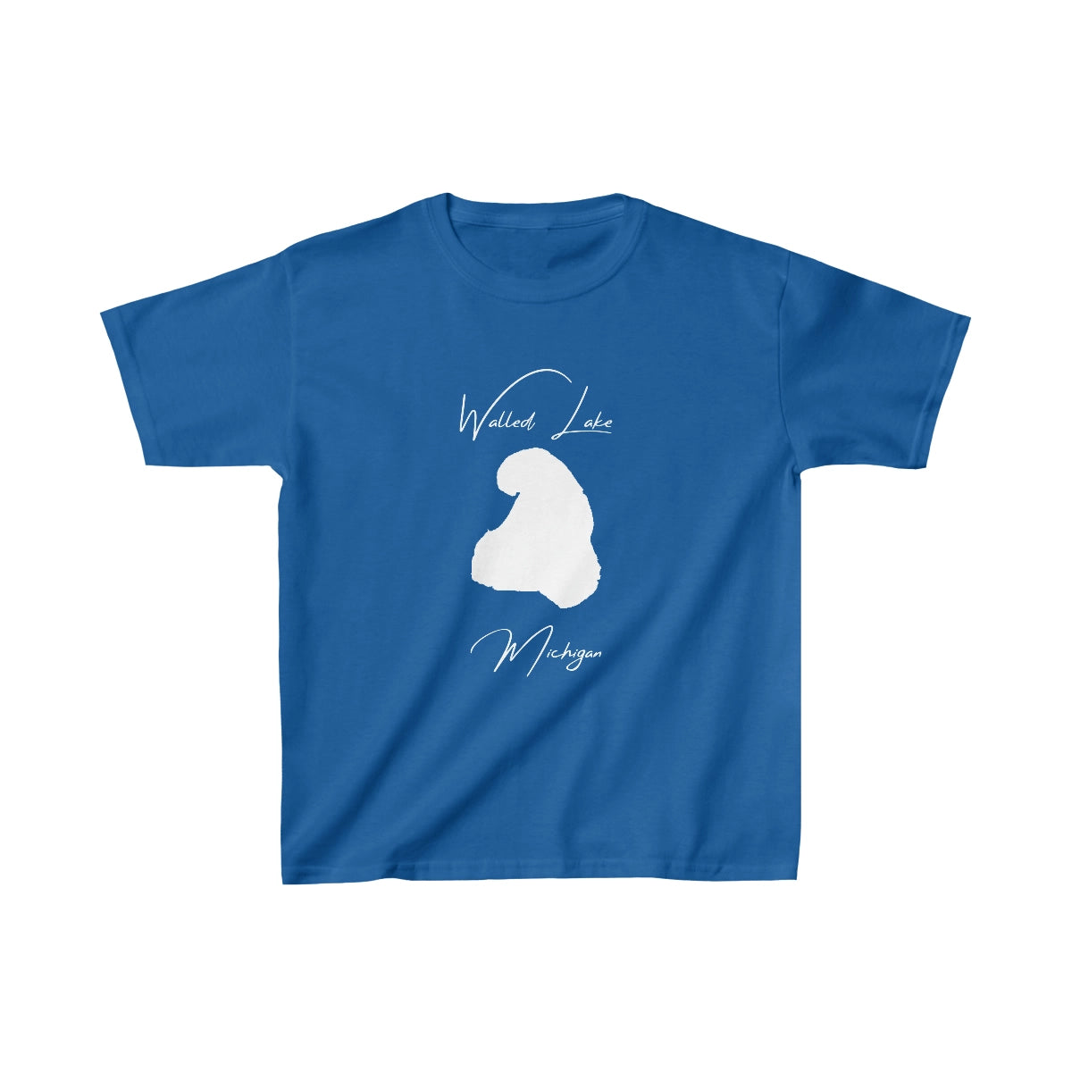 Michigan  Walled  Lake  Youth  T-shirt  front  position  view  from  front  royal.webp