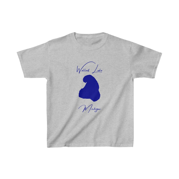 Michigan  Walled  Lake  Youth  T-shirt  front  position  view  from  front  sport  grey.webp