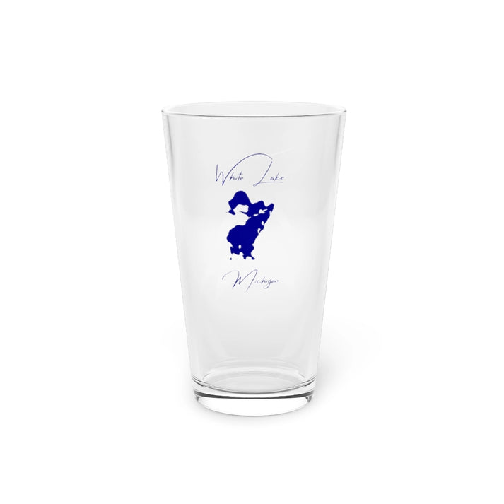 Michigan  White  Lake  16oz  Pint  Glass  front  position  view  from  front  16oz.webp