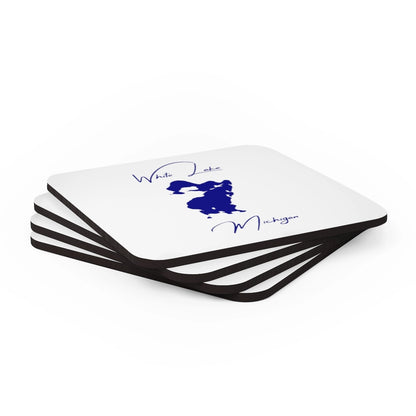 Michigan  White  Lake  Coaster  Set  front  position  view  from  stacked  3.75  x  3.75.webp