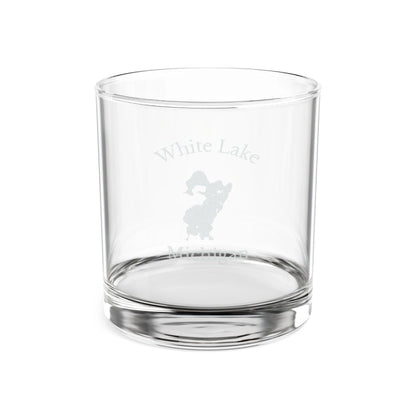 Michigan  White  Lake  Engraved  Whiskey  Glass  other  position  view  from  front  10.5oz.webp
