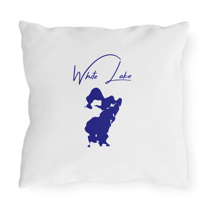 Michigan  White  Lake  Outdoor  Pillow  back  position  view  from  back  16  x  16.webp