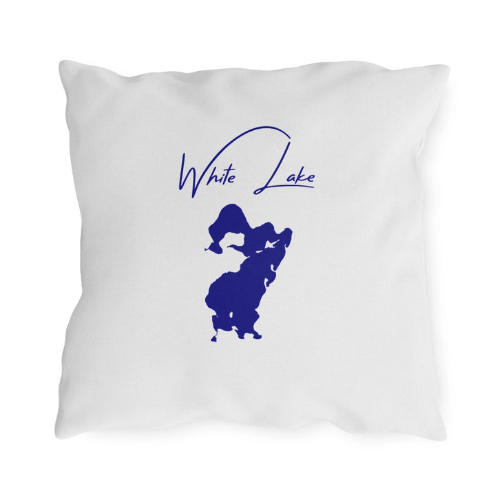 Michigan  White  Lake  Outdoor  Pillow  back  position  view  from  back  18  x  18.webp