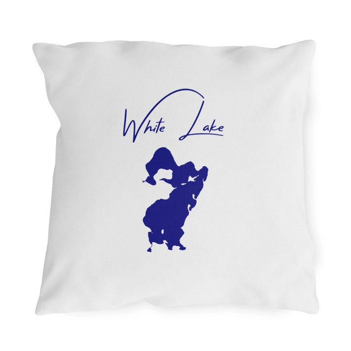 Michigan  White  Lake  Outdoor  Pillow  front  position  view  from  front  18  x  18.webp
