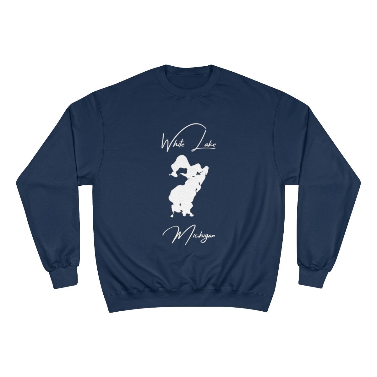 Michigan  White  Lake  Sweatshirt  front  position  view  from  front  navy.webp