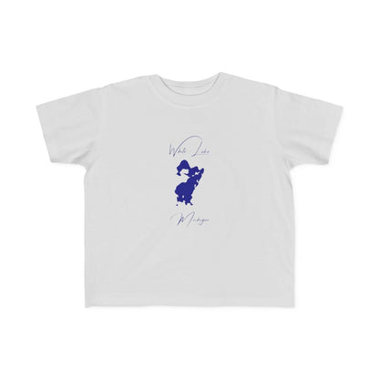 Michigan  White  Lake  Toddler  T-shirt  front  position  view  from  front  silver.webp