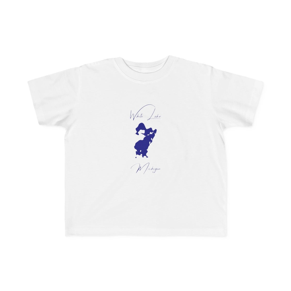 Michigan  White  Lake  Toddler  T-shirt  front  position  view  from  front  white.webp
