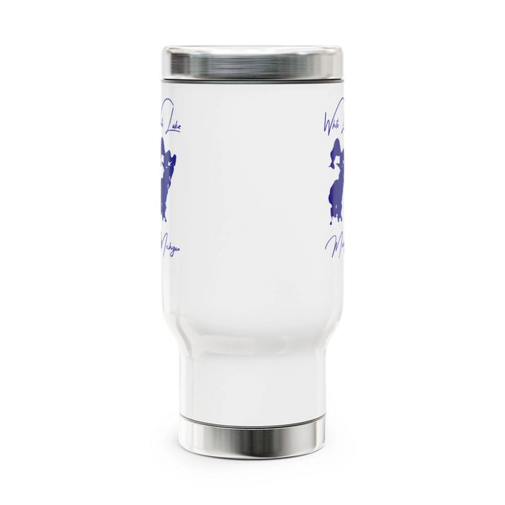 Michigan  White  Lake  Travel  Mug  other  position  view  from  front  14oz.webp