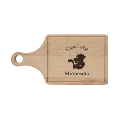 Minnesota  Cass  Lake  Engraved  Cutting  Board  front  position  view  from  front  maple.webp
