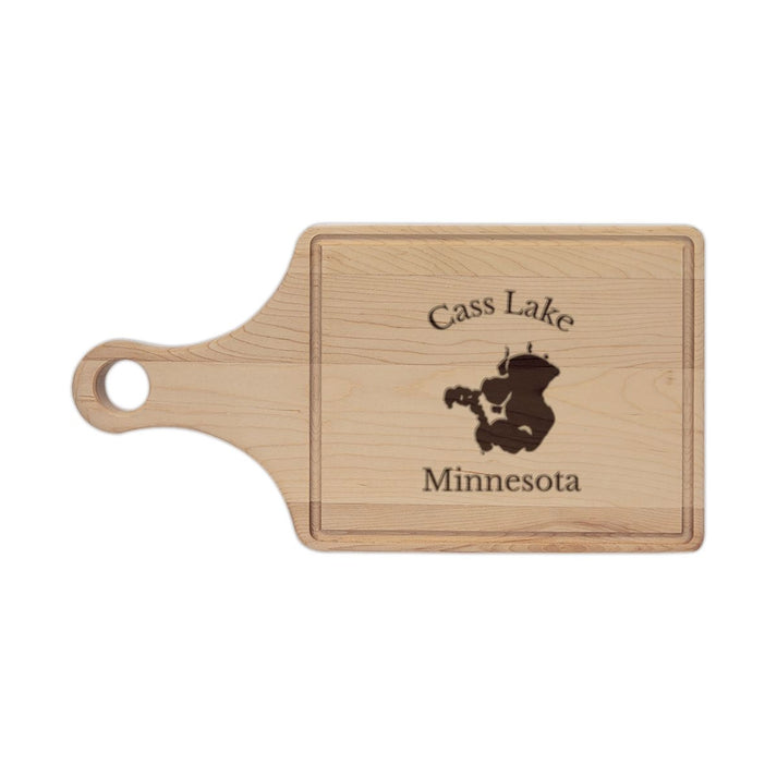 Minnesota  Cass  Lake  Engraved  Cutting  Board  front  position  view  from  front  maple.webp