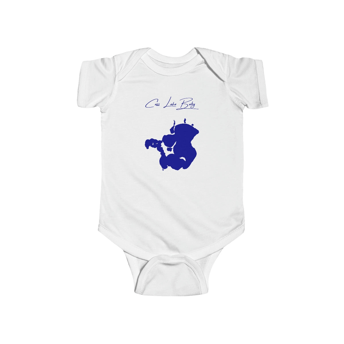 Minnesota  Cass  Lake  Onesie  front  position  view  from  front  white.webp