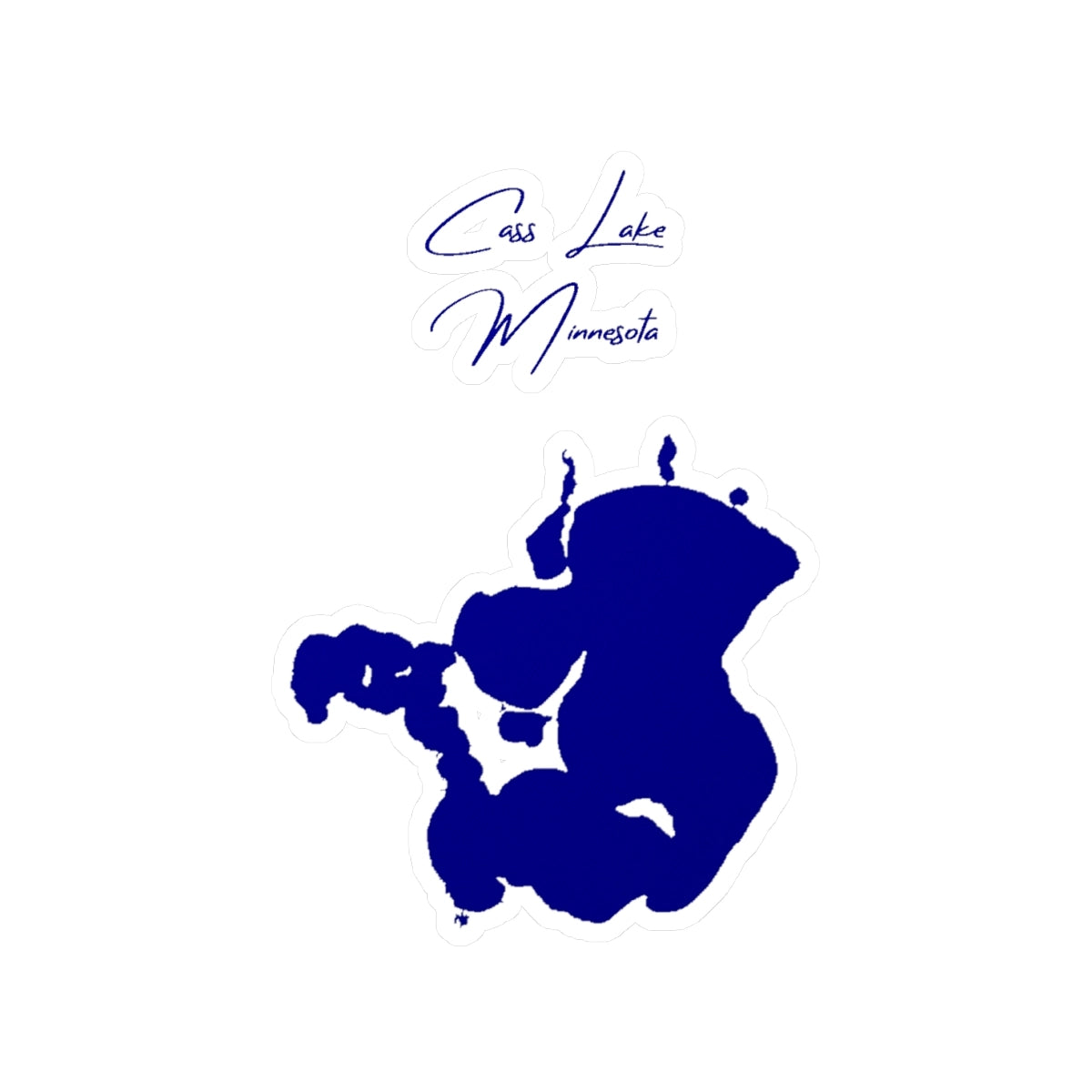 Minnesota  Cass  Lake  Vinyl  Decal  other  position  view  from  front  4  x  6.webp
