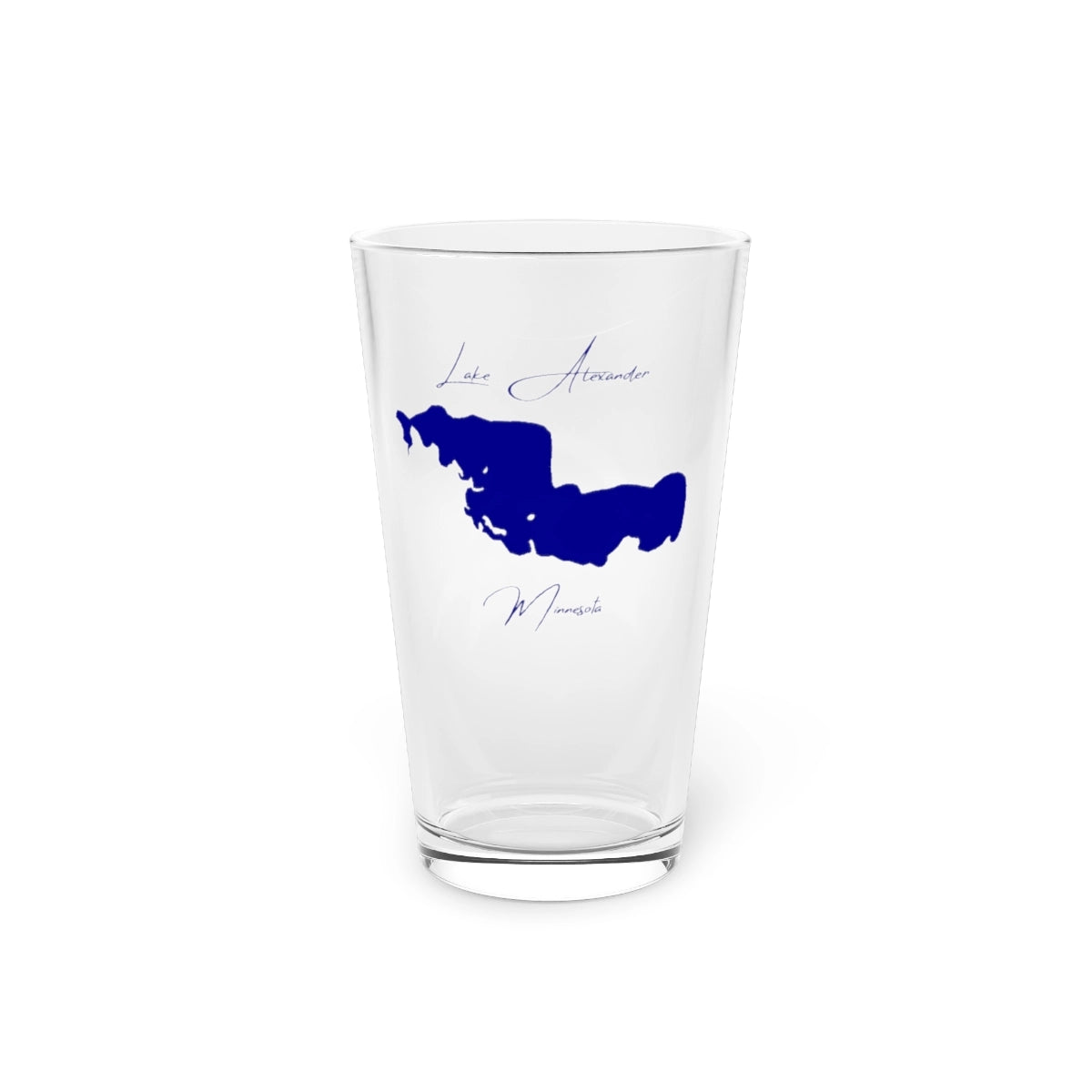 Minnesota  Lake  Alexander  16oz  Pint  Glass  front  position  view  from  front  16oz.webp