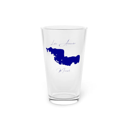 Minnesota  Lake  Alexander  16oz  Pint  Glass  front  position  view  from  front  16oz.webp