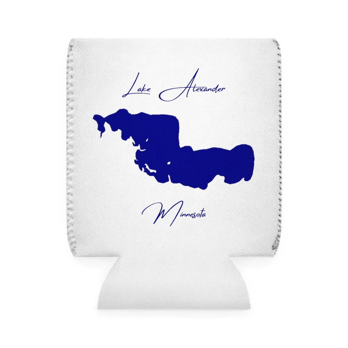 Minnesota  Lake  Alexander  Can  Koozie  front  position  view  from  front-1  white.webp
