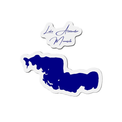 Minnesota  Lake  Alexander  Die  Cut  Magnet  front  position  view  from  front  4  x  4.webp