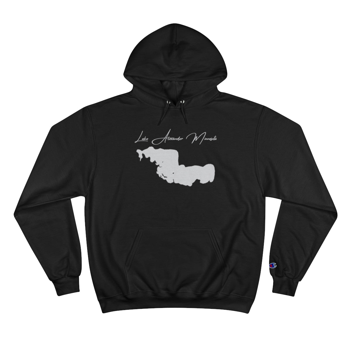 Minnesota  Lake  Alexander  Hoodie  front  position  view  from  front  black.webp