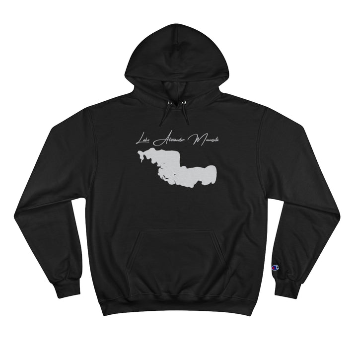 Minnesota  Lake  Alexander  Hoodie  front  position  view  from  front  black.webp
