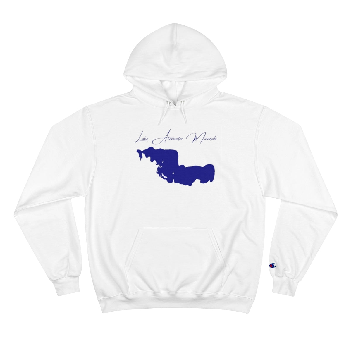 Minnesota  Lake  Alexander  Hoodie  front  position  view  from  front  white.webp