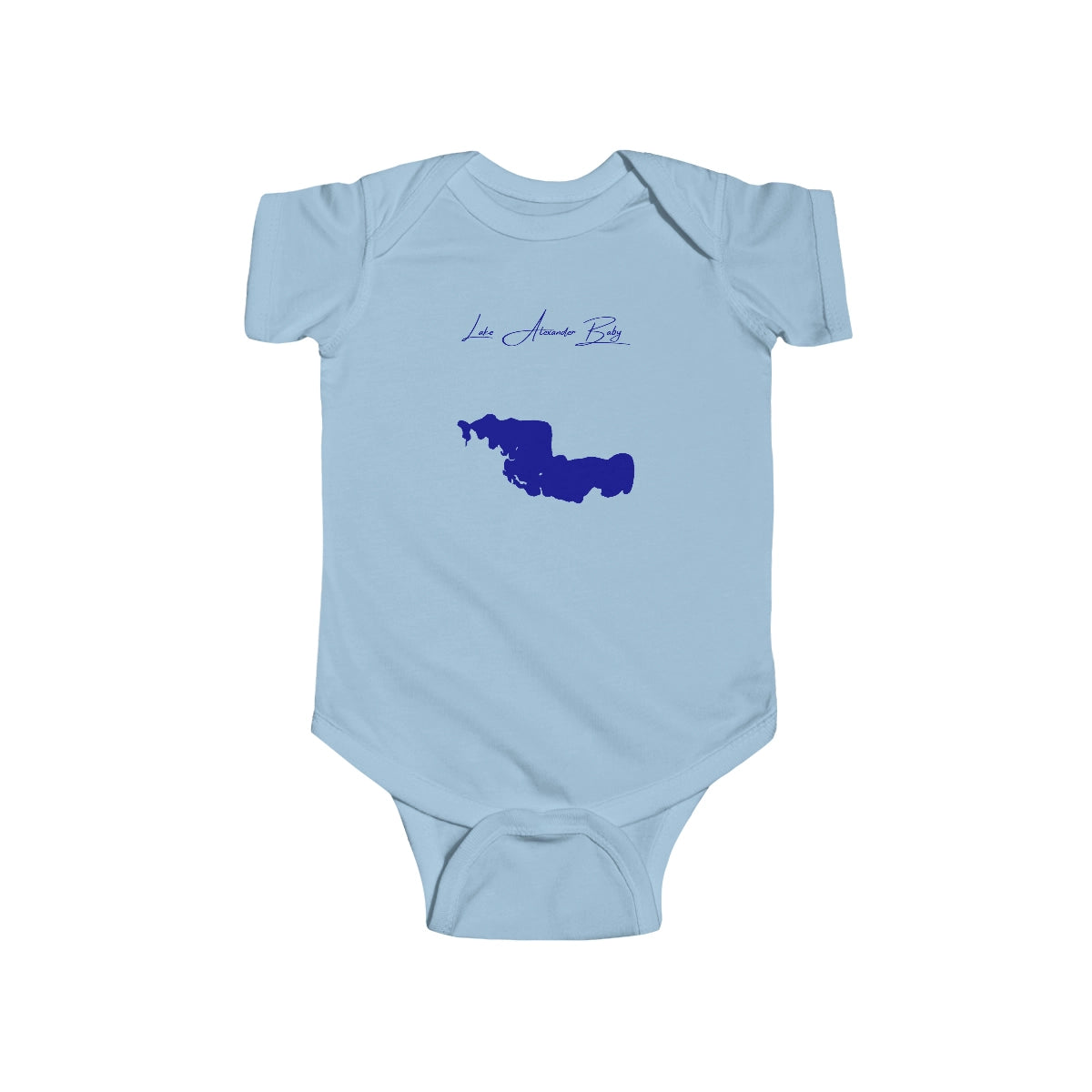 Minnesota  Lake  Alexander  Onesie  front  position  view  from  front  light  blue.webp