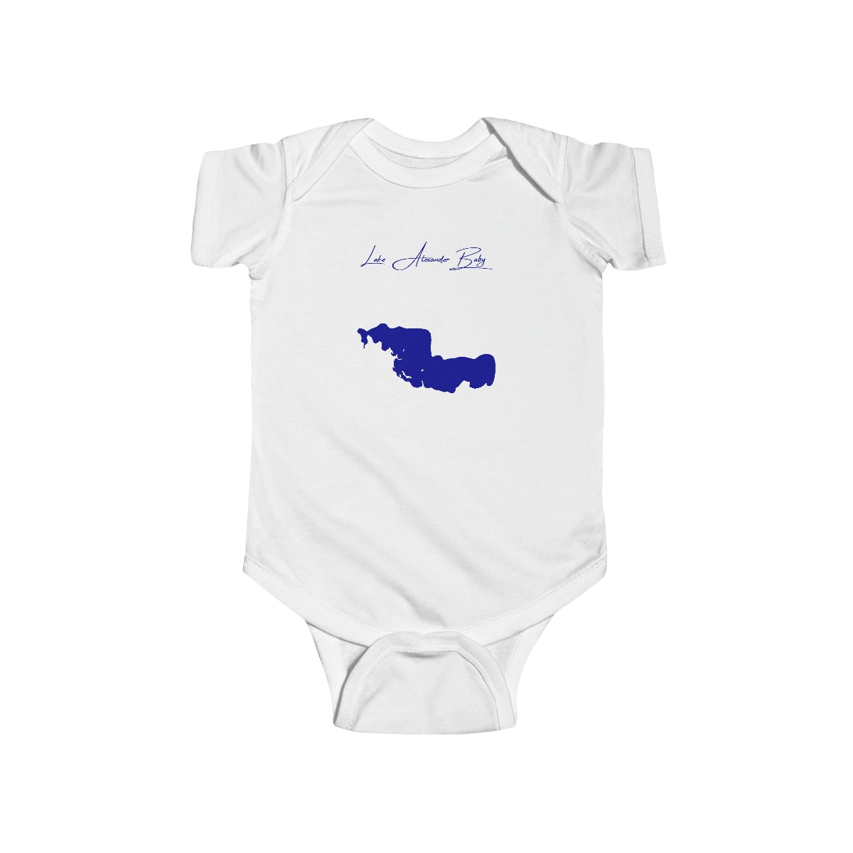 Minnesota  Lake  Alexander  Onesie  front  position  view  from  front  white.webp