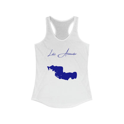 Minnesota  Lake  Alexander  Racerback-Tank  front  position  view  from  front  solid  white.webp