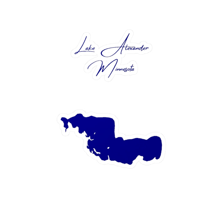 Minnesota  Lake  Alexander  Vinyl  Decal  other  position  view  from  front  4  x  6.webp