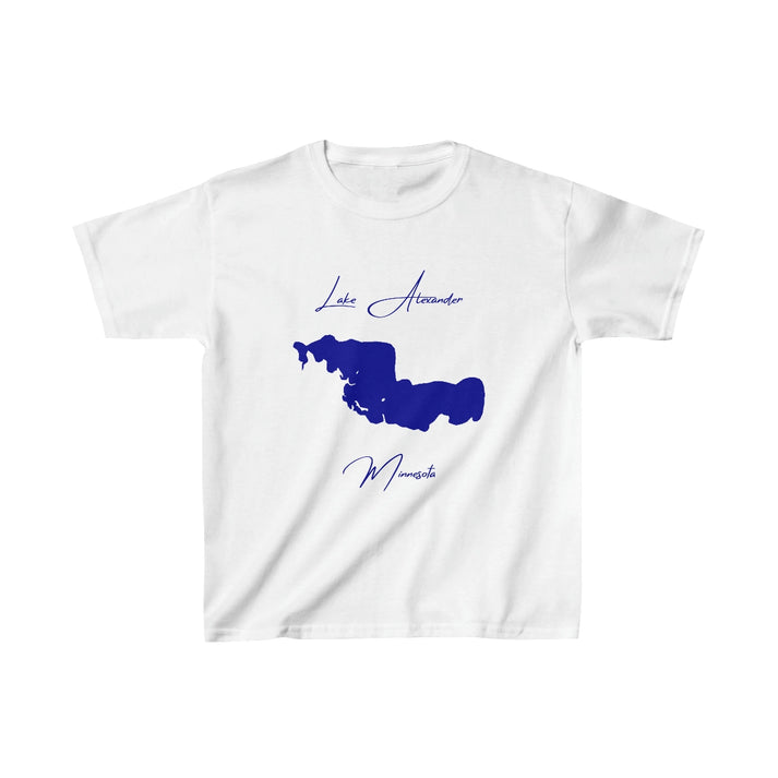 Minnesota  Lake  Alexander  Youth  T-shirt  front  position  view  from  front  white.webp