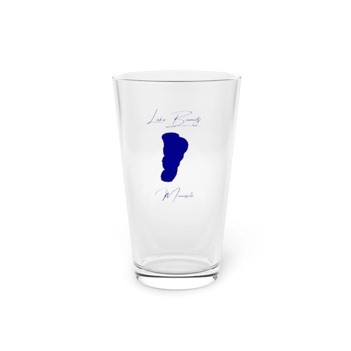 Minnesota  Lake  Bemidji  16oz  Pint  Glass  front  position  view  from  front  16oz.webp