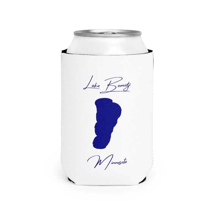 Minnesota  Lake  Bemidji  Can  Koozie  front  position  view  from  front-2  white.webp