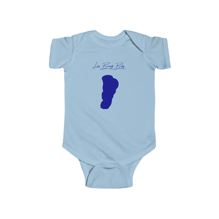 Minnesota  Lake  Bemidji  Onesie  front  position  view  from  front  light  blue.webp
