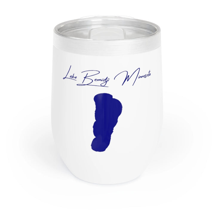 Minnesota  Lake  Bemidji  Wine  Tumbler  front  position  view  from  front  white.webp