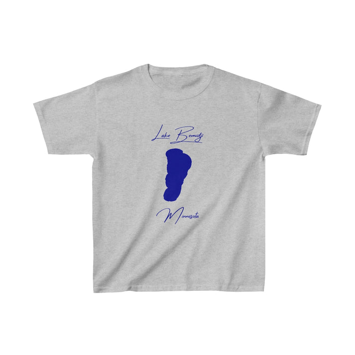 Minnesota  Lake  Bemidji  Youth  T-shirt  front  position  view  from  front  sport  grey.webp