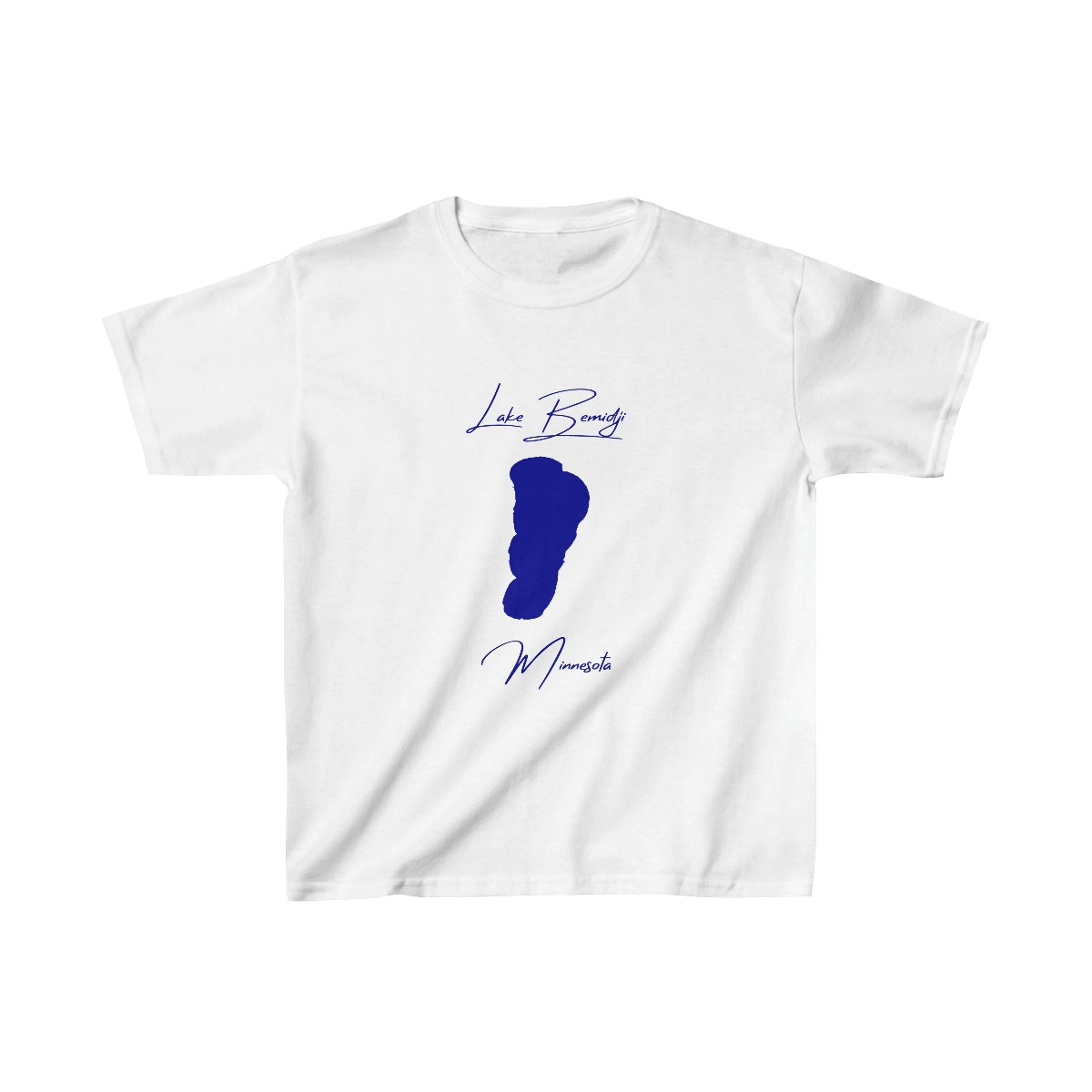 Minnesota  Lake  Bemidji  Youth  T-shirt  front  position  view  from  front  white.webp