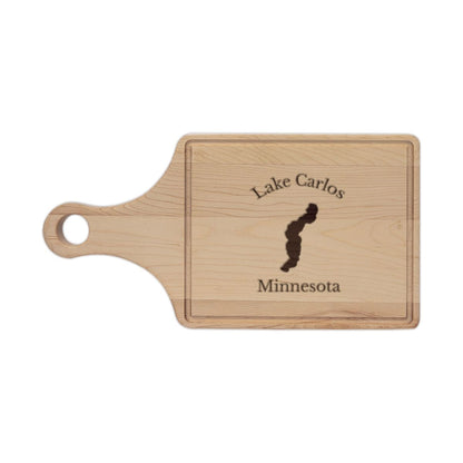 Minnesota  Lake  Carlos  Engraved  Cutting  Board  front  position  view  from  front  maple.webp