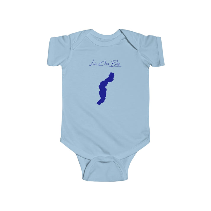 Minnesota  Lake  Carlos  Onesie  front  position  view  from  front  light  blue.webp