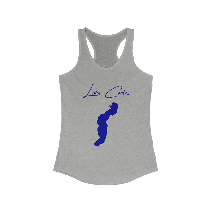 Minnesota  Lake  Carlos  Racerback-Tank  front  position  view  from  front  heather  grey.webp