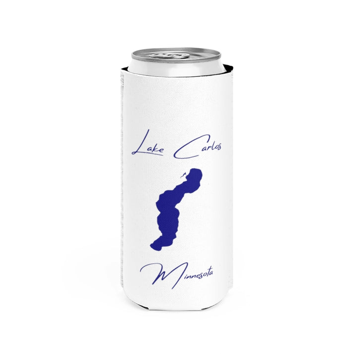 Minnesota  Lake  Carlos  Slim  Can  Koozie  front  position  view  from  front  white.webp
