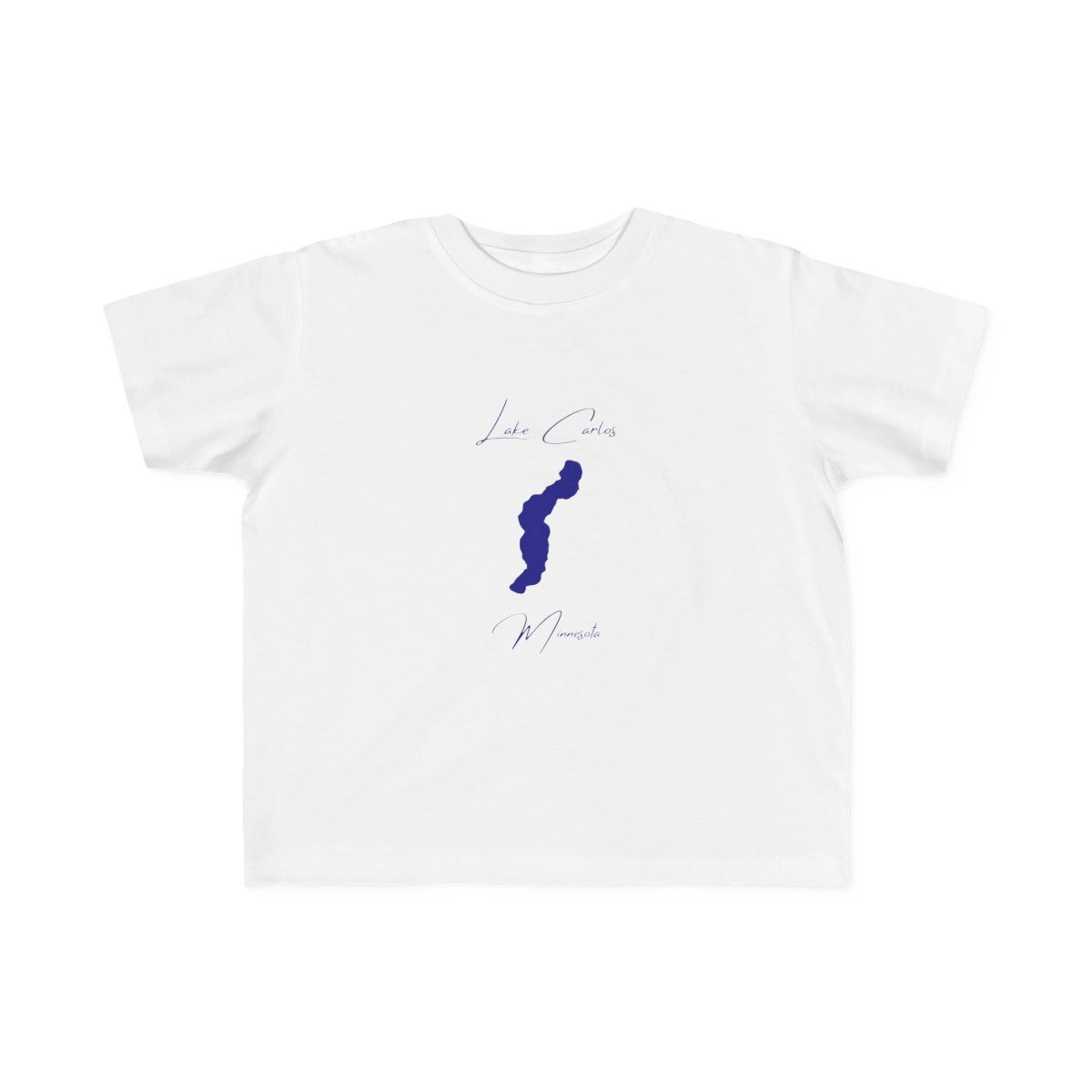 Minnesota  Lake  Carlos  Toddler  T-shirt  front  position  view  from  front  white.webp