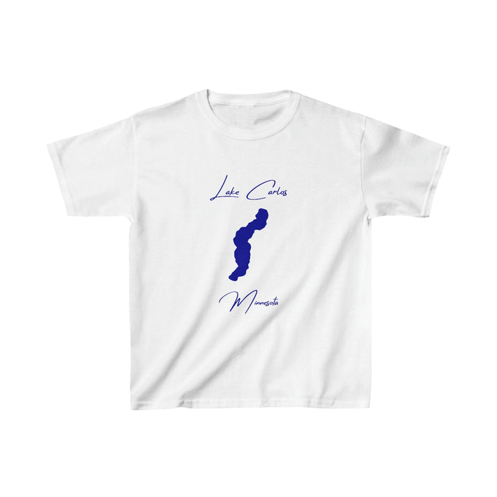 Minnesota  Lake  Carlos  Youth  T-shirt  front  position  view  from  front  white.webp