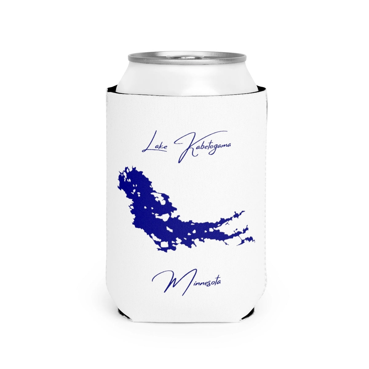Minnesota  Lake  Kabetogama  Can  Koozie  front  position  view  from  front-2  white.webp