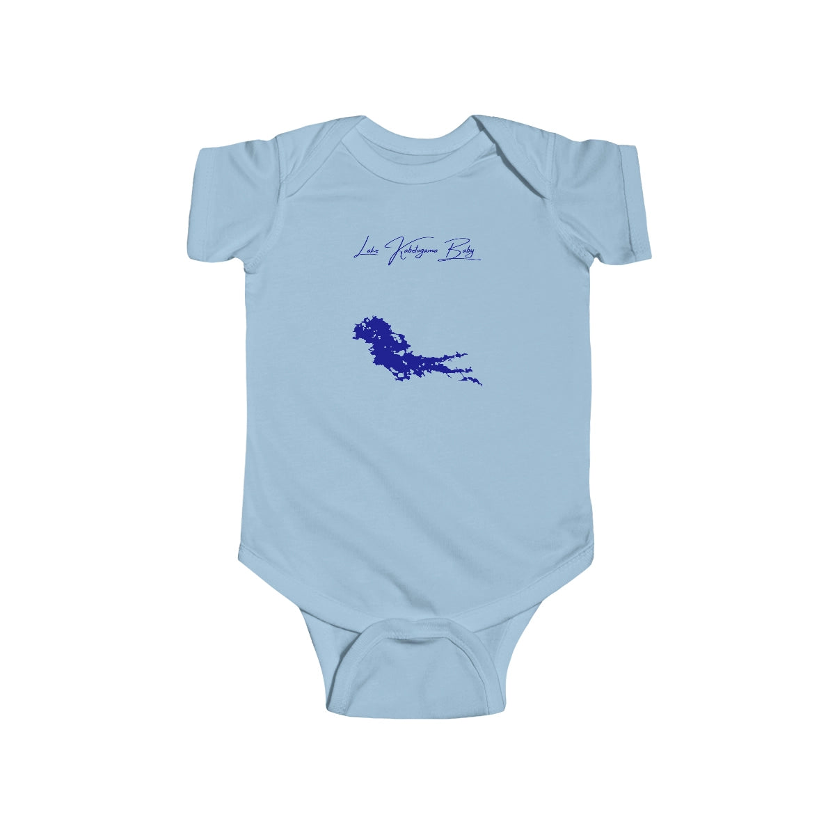 Minnesota  Lake  Kabetogama  Onesie  front  position  view  from  front  light  blue.webp