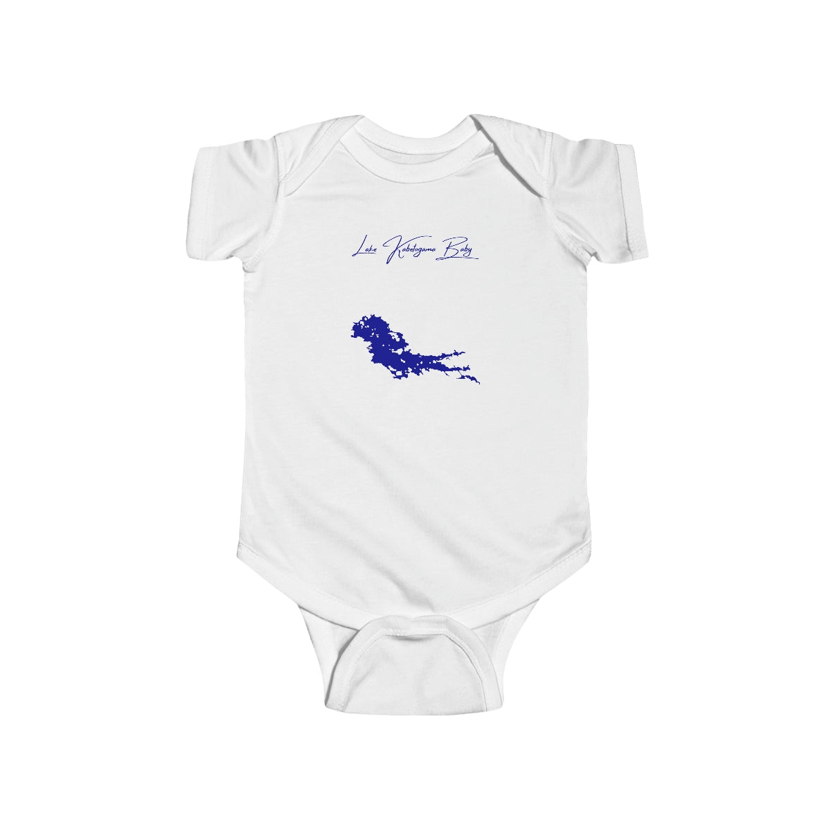 Minnesota  Lake  Kabetogama  Onesie  front  position  view  from  front  white.webp