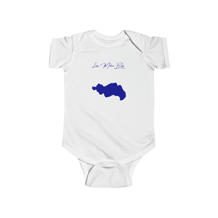 Minnesota  Lake  Miltona  Onesie  front  position  view  from  front  white.webp