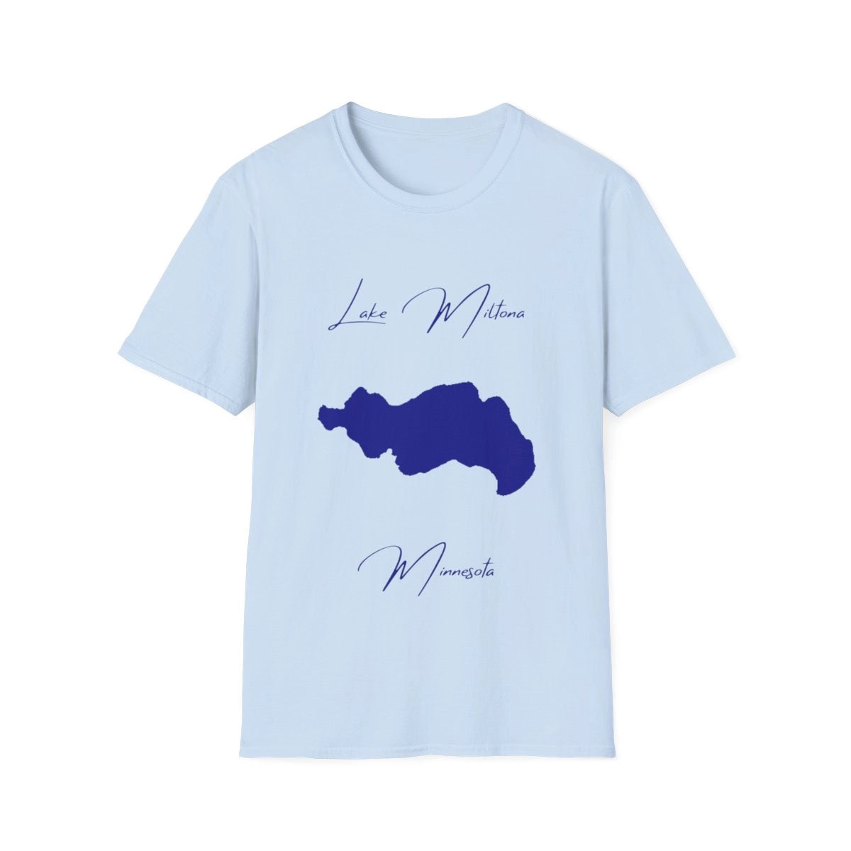 Minnesota  Lake  Miltona  T-shirt  front  position  view  from  front  light  blue.webp