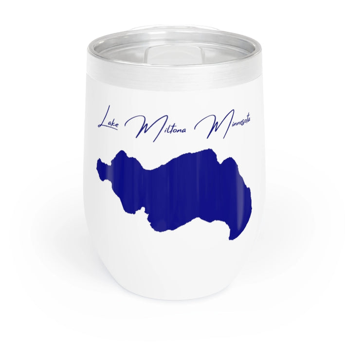 Minnesota  Lake  Miltona  Wine  Tumbler  front  position  view  from  front  white.webp