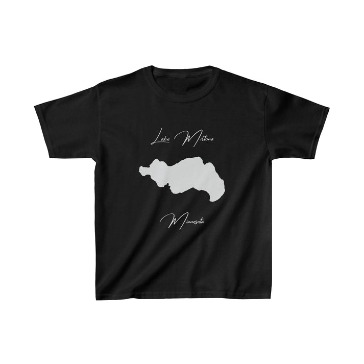 Minnesota  Lake  Miltona  Youth  T-shirt  front  position  view  from  front  black.webp